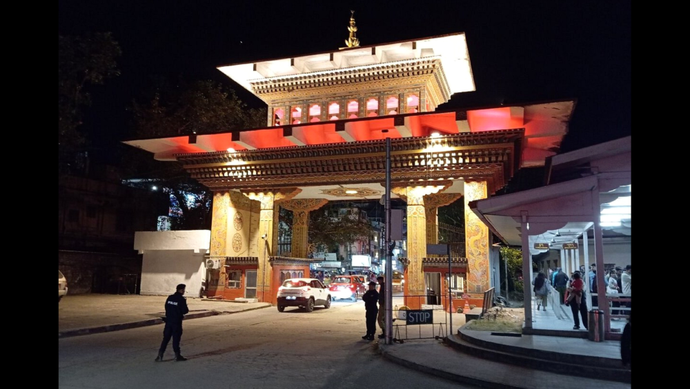 Bhutan-India border gate at Phuentsholing